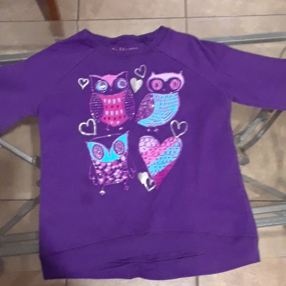 Purple hanes sweater (girls)